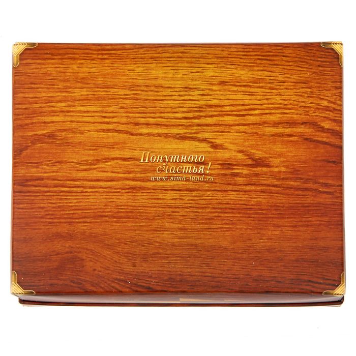 Подарочный складной набор. Коробка и открытка "С пожеланием удачи"