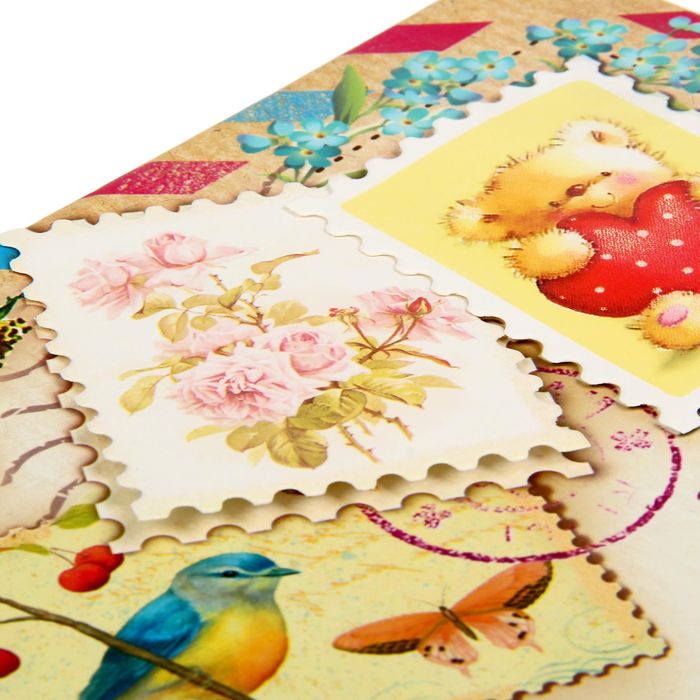 Подарочный складной набор. Коробка и открытка "Письмо"