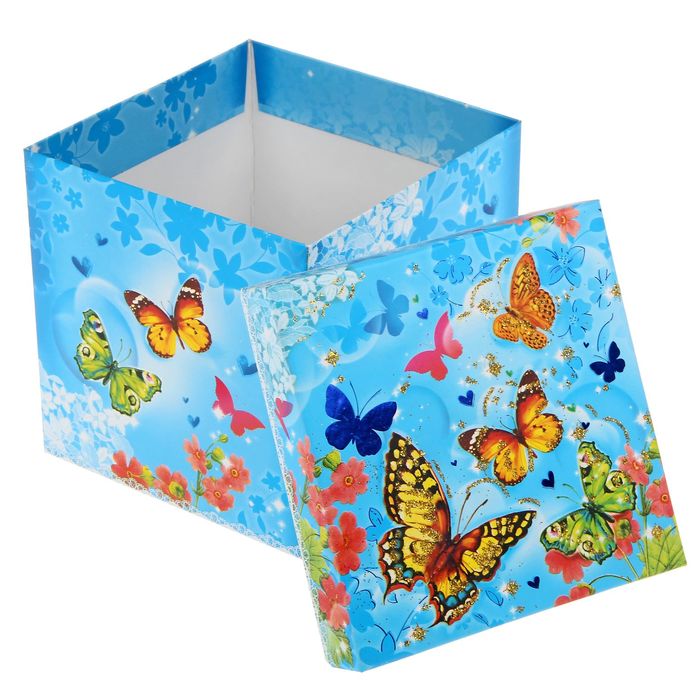 Подарочный складной набор. Коробка и открытка "Особенный подарок"