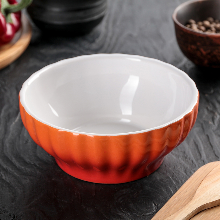 Форма для запекания 400 мл "Перелив", цвет красный