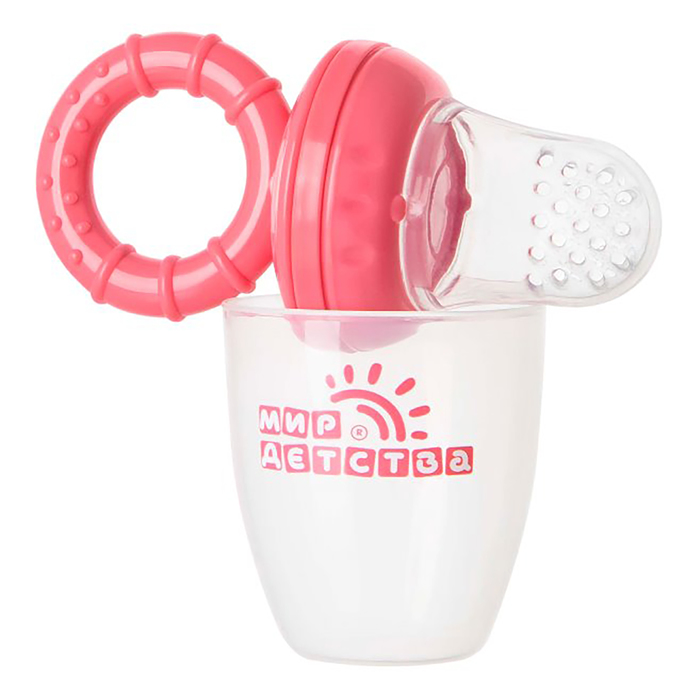 Силиконовый контейнер для прикорма, цвет розовый