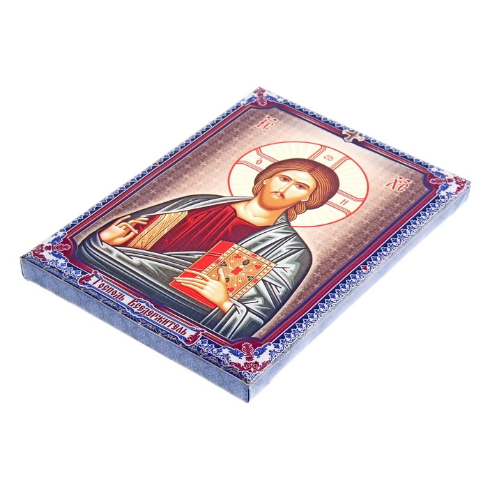 Икона холст "Господь Вседержитель" на подвесе