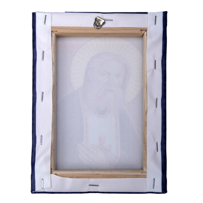 Икона холст "Преподобный Серафим Саровский" на подвесе