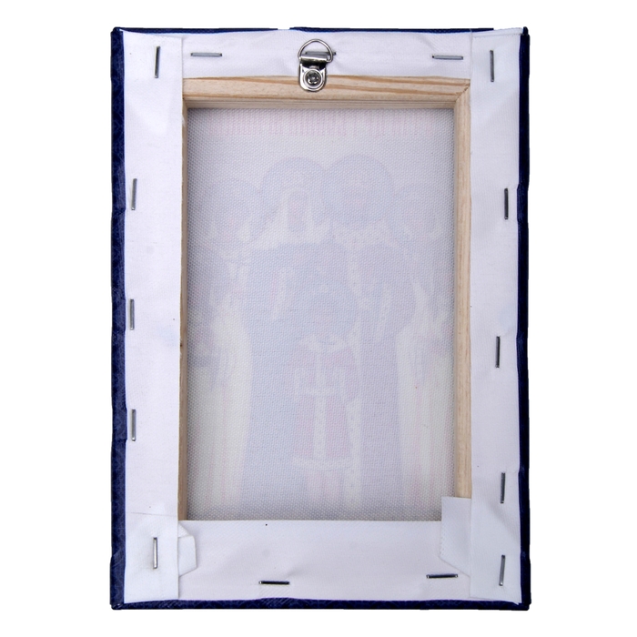 Икона холст "Святые Царственные страстотерпцы" на подвесе