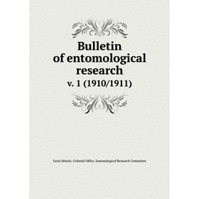 

Книга Bulletin of entomological research v. 1 (1910/1911)
