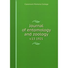 

Книга Journal of entomology and zoology v.13 1921
