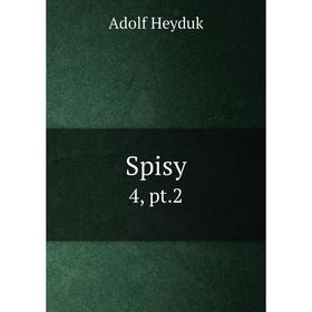 

Книга Spisy 4, pt.2