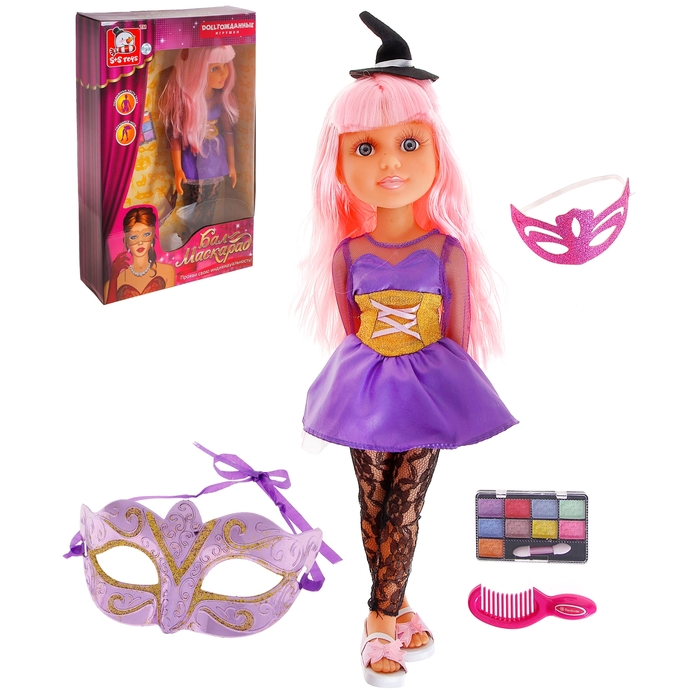 Кукла шарнирная, "Бал-маскарад Ведьмочка" с аксессуарами