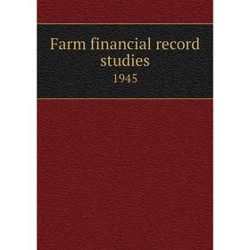 

Книга Farm financial record studies 1945
