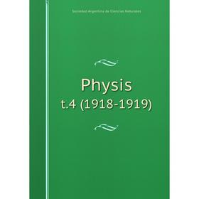 

Книга Physis t.4 (1918-1919)