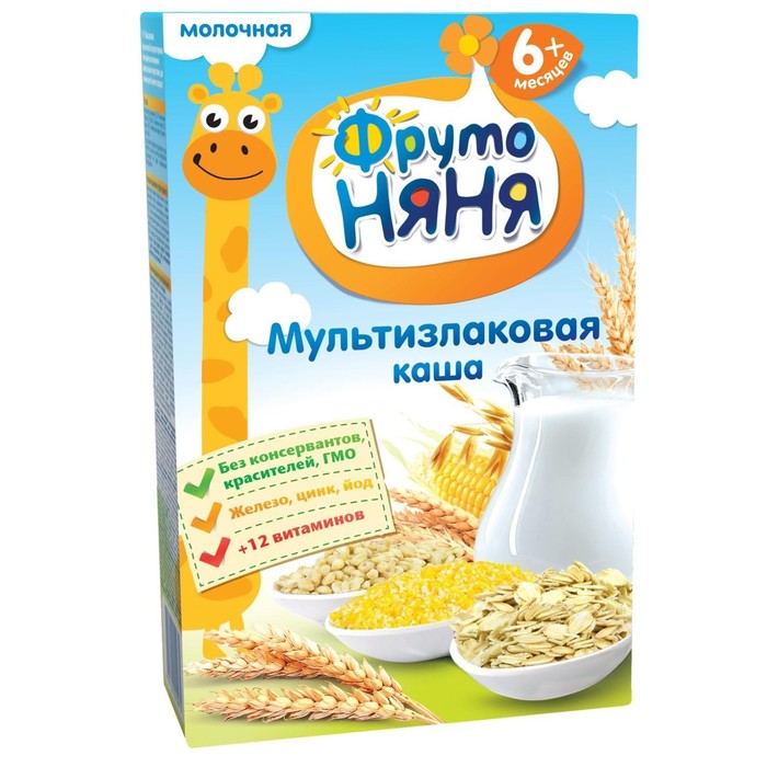 

Каша ФРУТОНЯНЯ молочная мультизлаковая 200г