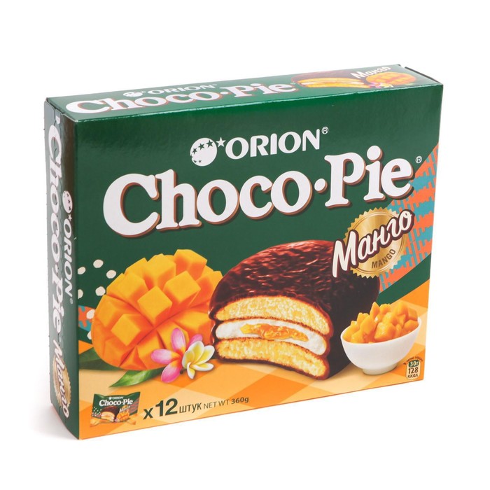

Печенье Choco Pie 360г/12шт*30г/Манго/Orion
