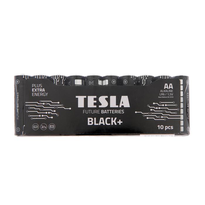 

Батарейка алкалиновая Tesla Black, AA, LR6-10BL, 1.5В, блистер, 10 шт.