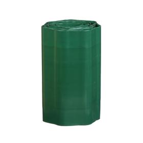 

Лента бордюрная, 0.3 × 9 м, толщина 0.6 мм, гофра, пластиковая, зелёная