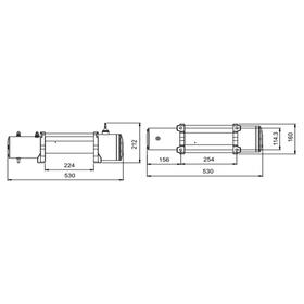 

Лебёдка электрическая 12V CM Winch 12000S с синтетическим тросом