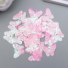 

Пайетки "Бабочки" 1,8х2,3 см, 10 гр, розовый