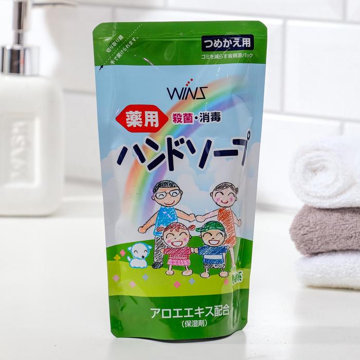 Жидкое мыло для рук Nihon с экстрактом алоэ, антибактериальный эффект, 200 мл