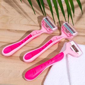 

Одноразовый женский бритвенный станок с плавающей головкой и четырьмя лезвиями kai, 3шт