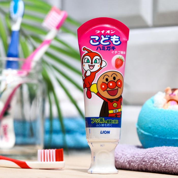 

Детская зубная паста Lion kid's, слабообразивная, клубника, 40 г