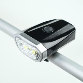 Фонарь велосипедный аккумуляторный 1 Вт, 600 мАч, 1+5 led, зарядка USB, 4 режима