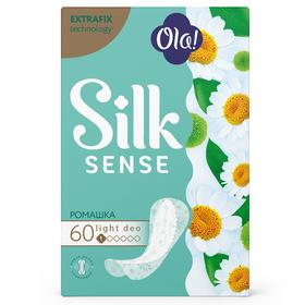 

Прокладки ежедневные тонкие Ola! Silk Sense Light ромашка, 60 шт.