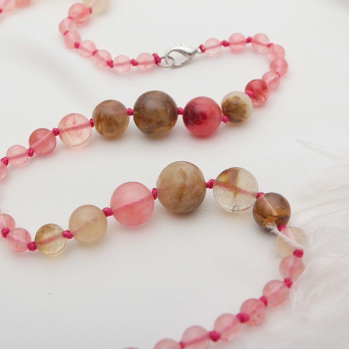 Бусы марта "Халцедон", 120см