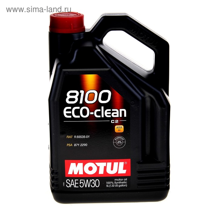 Масло моторное Motul 8100 ECO-clean 5w-30, 5 л 101545 motul моторное масло motul 8100 eco clean 0w 30 5 л