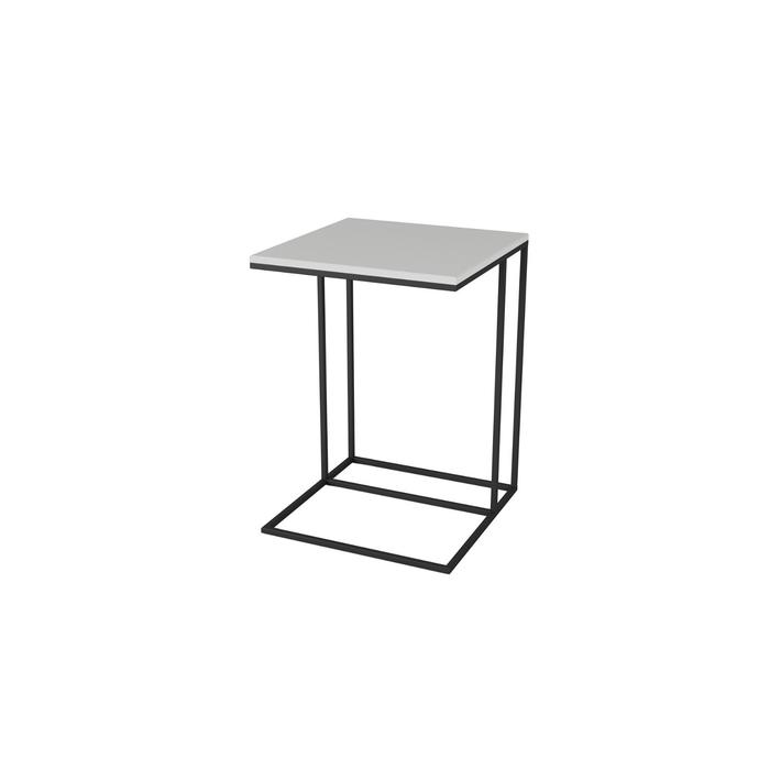 Стол придиванный «Хайгрет», 500 × 500 × 705 мм, металл, МДФ, цвет белый стол придиванный эгрет 500 × 500 × 550 мм цвет графит