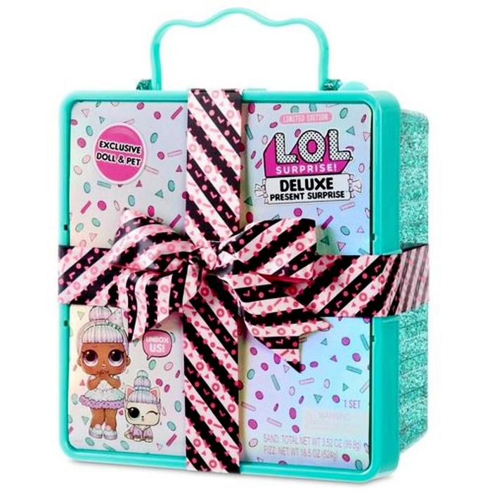 фото Игровой набор "lol. шипучий сюрприз present surprise" бирюзовый 570707 mga entertainment