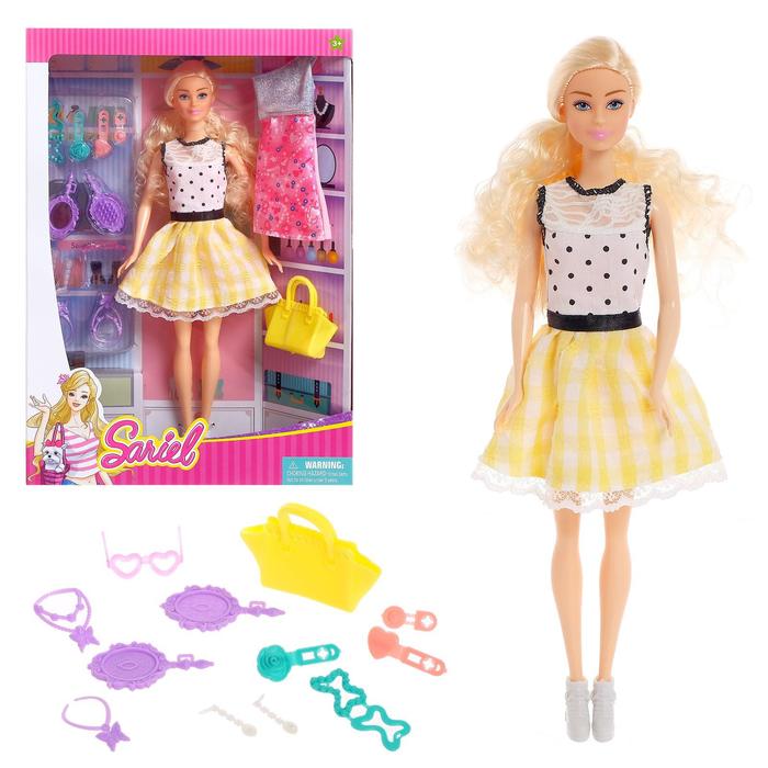 Кукла-модель «Кристина» с платьем и аксессуарами, МИКС кукла модель кристина микс