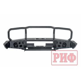 

Бампер РИФ передний Toyota LC 76/78 2007+ c доп. фарами и защит. дугой, под штат. Лебедку