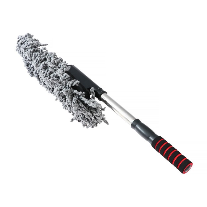 Щётка TORSO для удаления пыли, 72 см, микрофибра, телескопическая ручка, серая