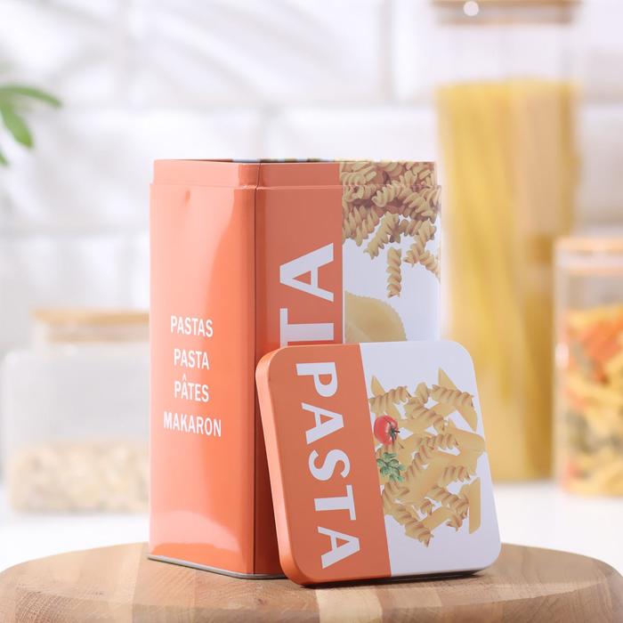 

Банка для сыпучих продуктов «Кухня», 17×10 см, цвет бело-оранжевый