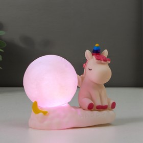 

Ночник "Единорог" LED от батареек 3хAG10 белый 5,5х11х10 см