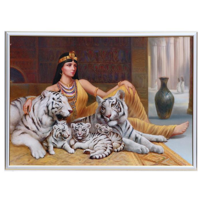 

Картина "Императрица с тиграми" 50х70(53х73) см