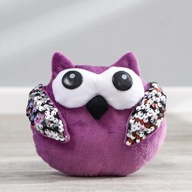 

Игрушка мягкая «Сова», с пайетками, 22см