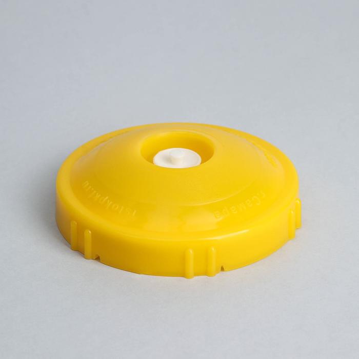 Крышка вакуумная, резьбовая КВК-82Р, цвет жёлтый вакуумная крышка исток вакс квк 100
