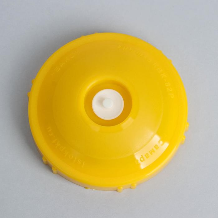 Крышка вакуумная, резьбовая КВК-82Р, цвет жёлтый