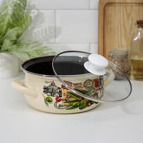 

Кастрюля Керченская эмаль, 2 л, деколь МИКС, стеклянная крышка