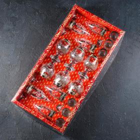 

Набор GiDGLASS «Флора», 18 предметов: фужеры 290 мл, 6 шт, стопки 50 мл, 6 шт. бокалы 170 мл, 6 шт