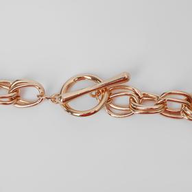 

Колье "Цепь" переплетено, цвет золото ,48см