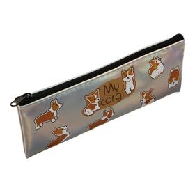 

Пенал_ мягкий 1 отд. плоский 60*190 ПМП 07-111 кож зам голография дев "Корги паттерн" 61547