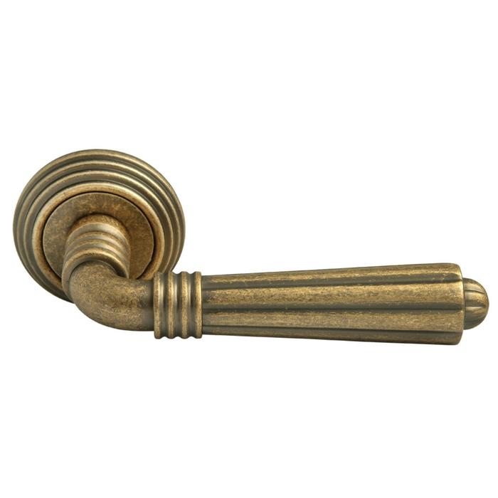 Ручка дверная RAP-CLASSIC-L 5 OMB,цвет старая матовая бронза