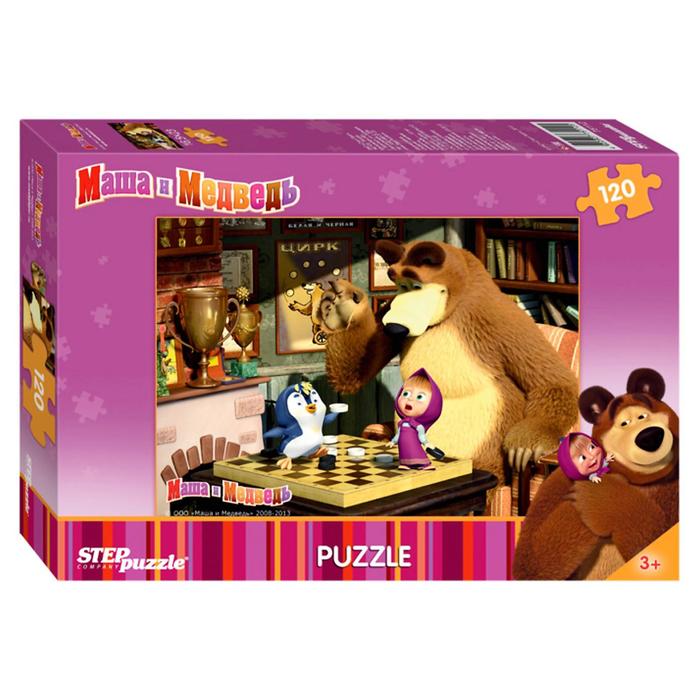 Пазлы "Маша и Медведь", 120 элементов, МИКС