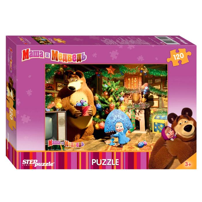 Пазлы "Маша и Медведь", 120 элементов, МИКС