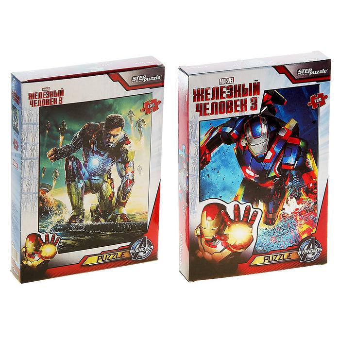 Пазлы MARVEL "Железный человек 3", 120 элементов, МИКС