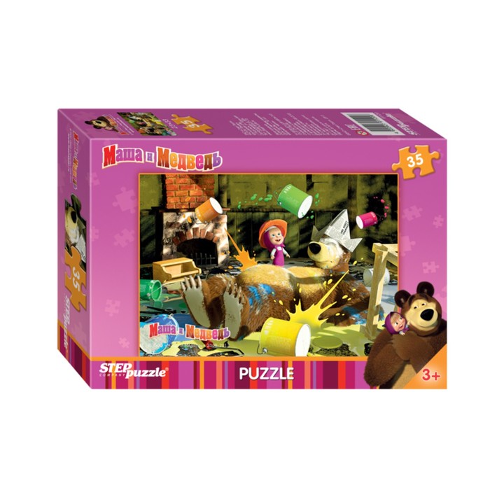 Пазлы "Маша и Медведь", 35 элементов
