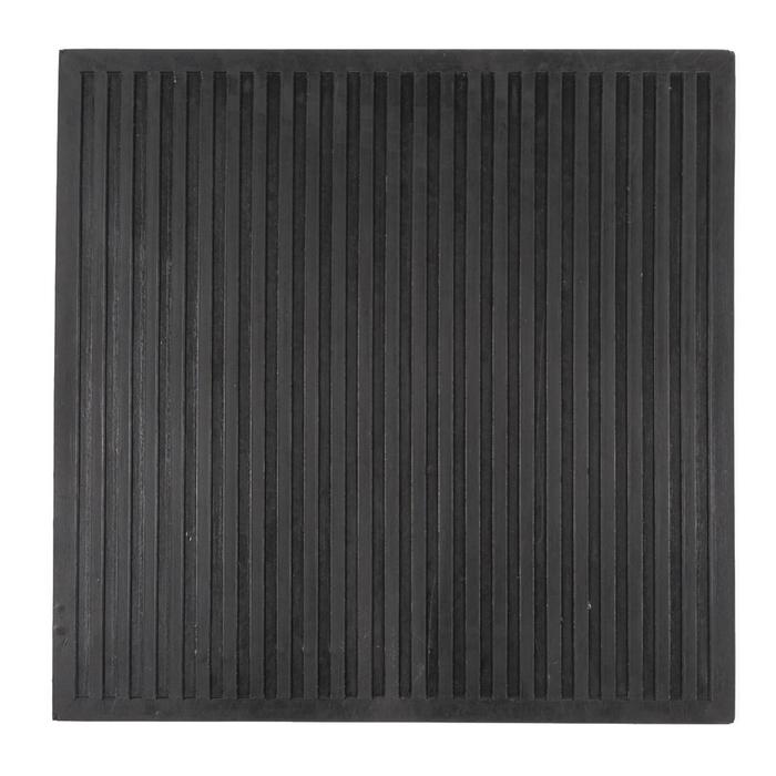Коврик резиновый диэлектрический 50x50 см, цвет чёрный коврик на ступеньку резиновый 25×75 см цвет чёрный