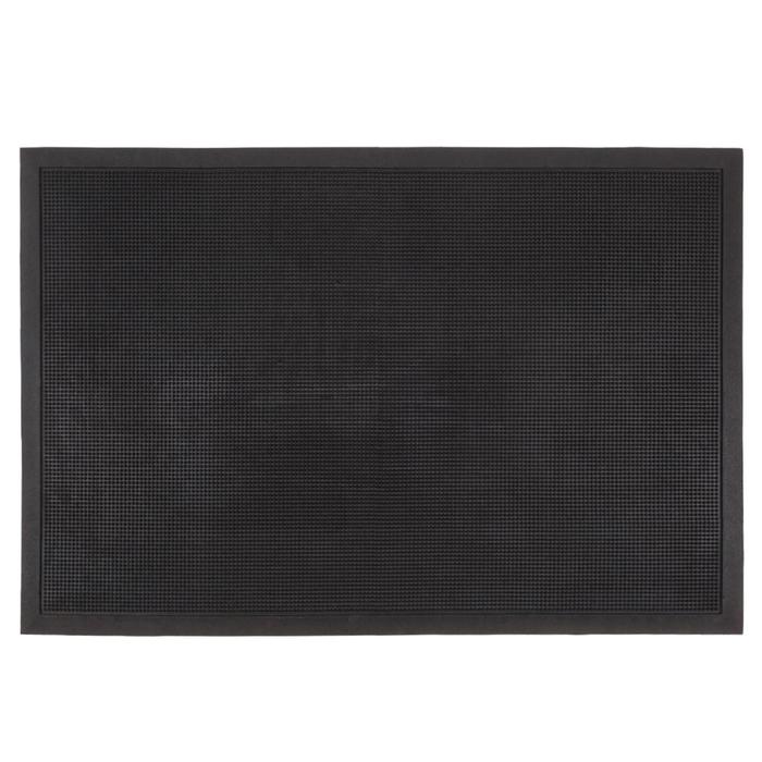 фото Коврик резиновый «иголочки», 80x120 см, цвет чёрный sunstep