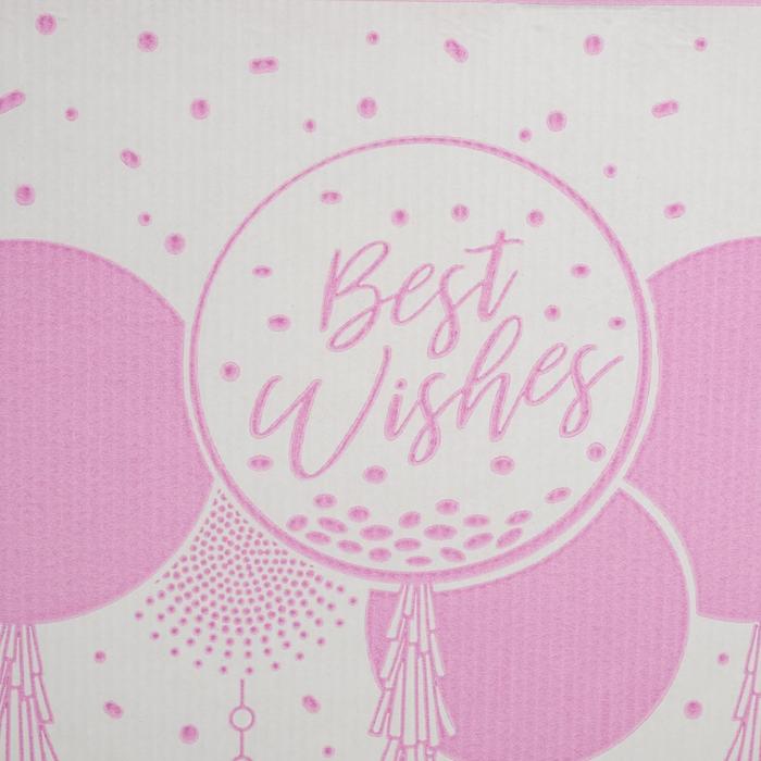 

Коробка для торта с окном «Best wishes», 30 х 30 х 30 см
